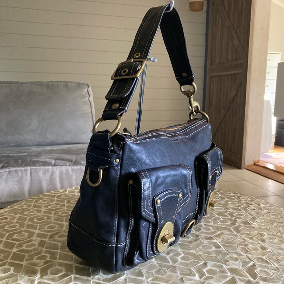 Coach 65th Anniversary Limited Edition Mandy Legacy Leather Shoulder Bag- Black - Picture 13 of 15